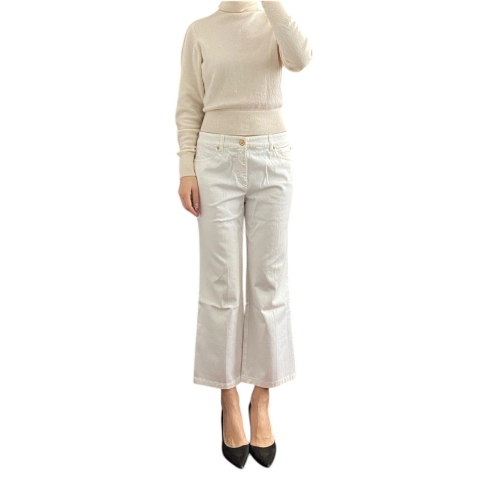 Escada Capri White Pants Size US 6